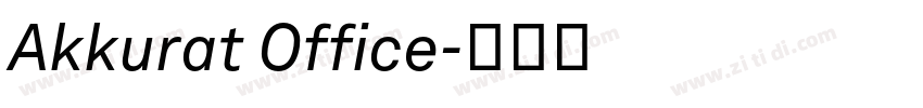 Akkurat Office字体转换